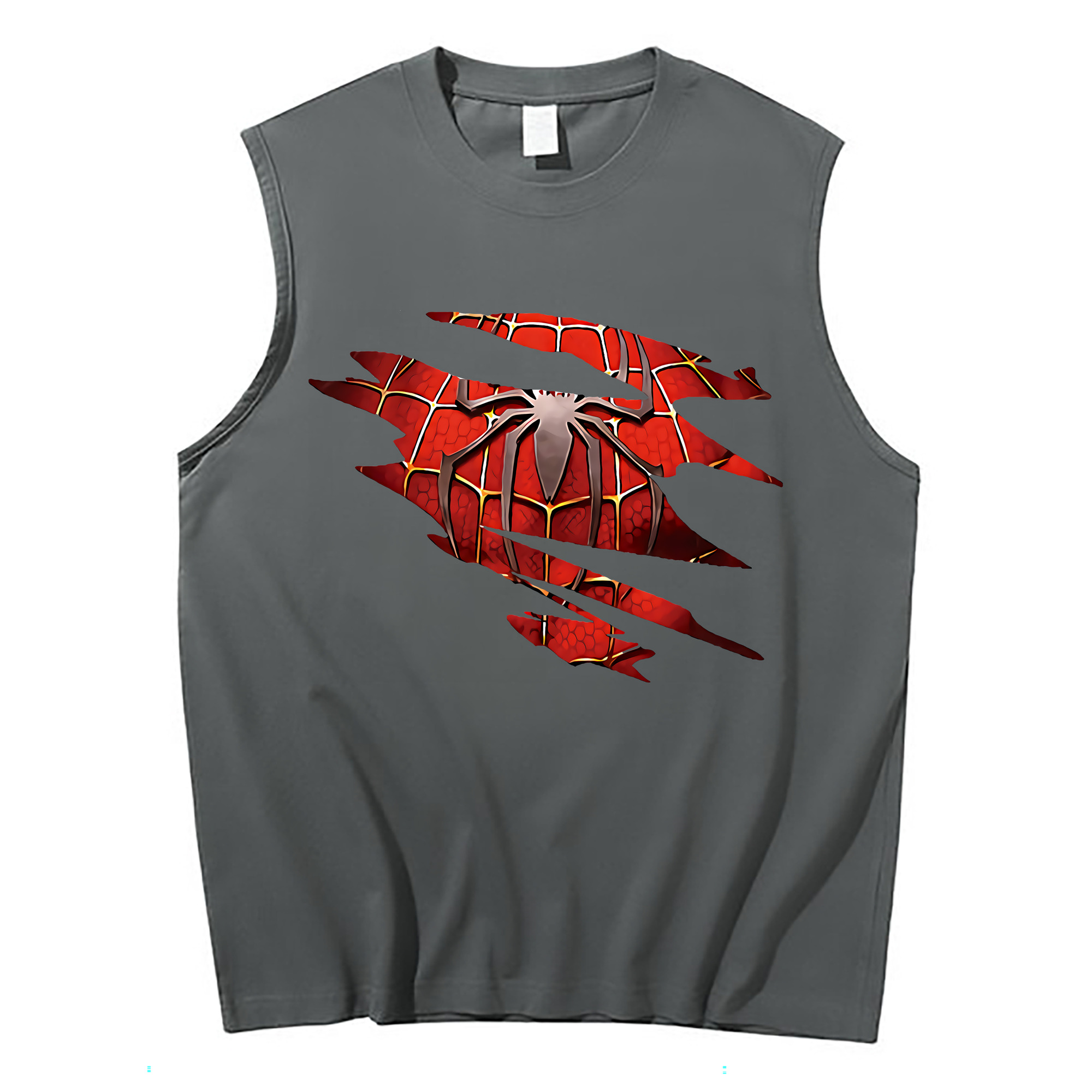 （画像用） Spider Man スパイダーマン コットン100％タンクトップ（フロントプリント）